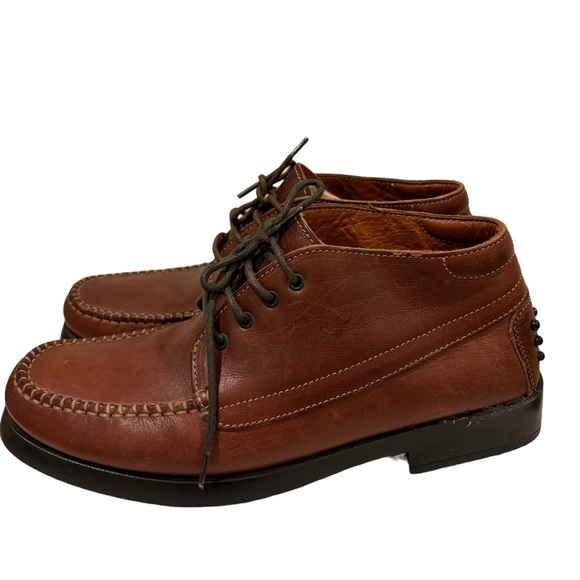 Rare Ghurka shoes leather chukka boots 8.5 new - Picture 7 of 8